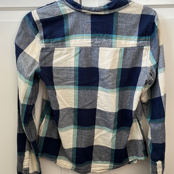 Hollister Blue Plaid Flannel. Size medium. - Picture 2 of 3